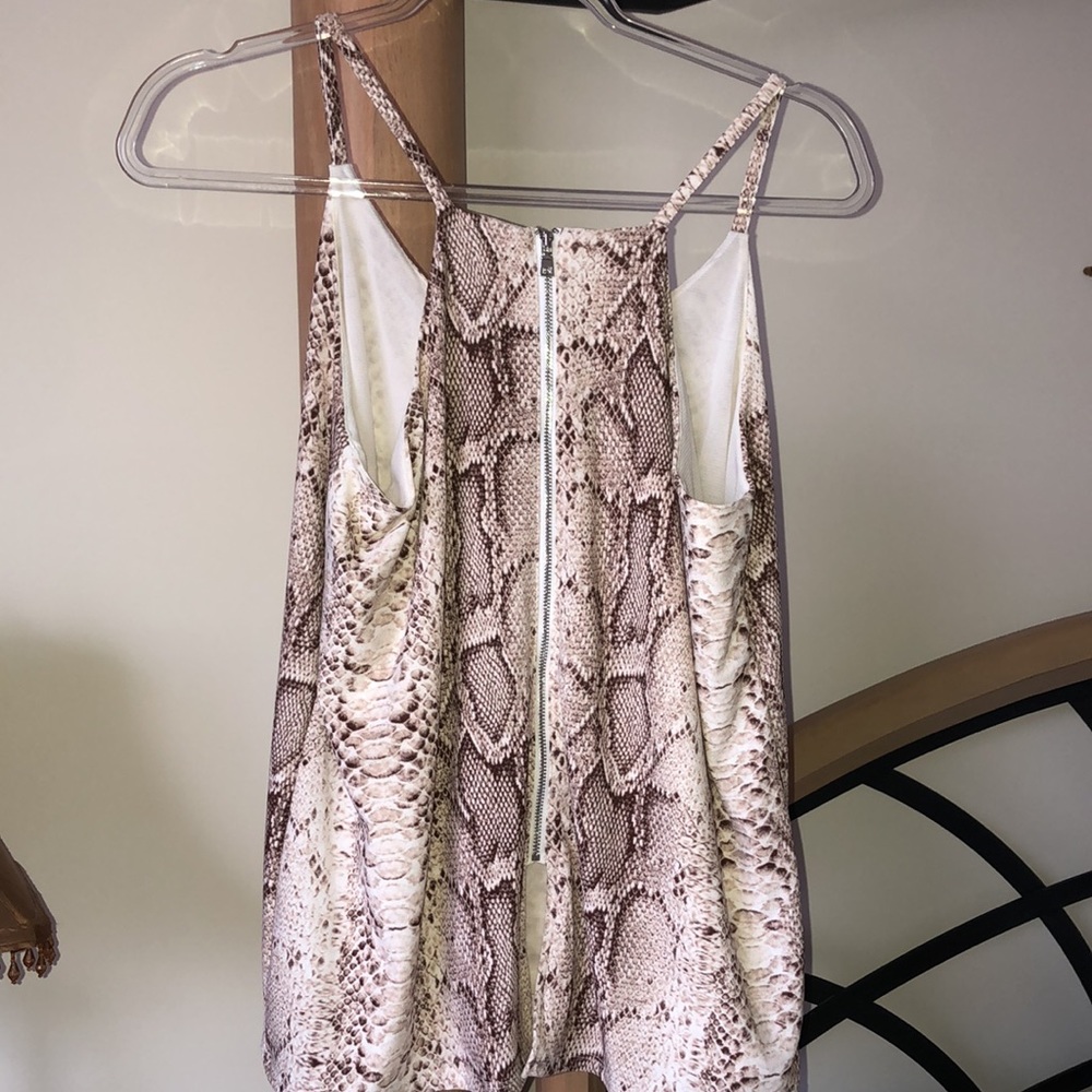 BAR III TANK TOP Snake python print NWOT - Picture 3 of 7